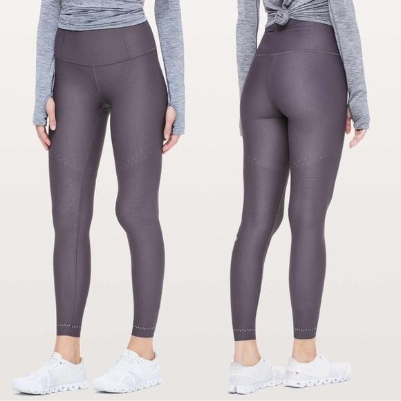 Lululemon Zoned In Tight *27" Leggings Moonphase Gray Size 4 - Picture 1 of 15
